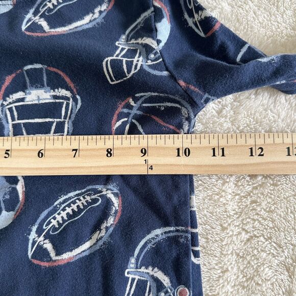 Members Mark Kids Pajama Set Size 5 Blue Organic Cotton Dog Football - Picture 13 of 13